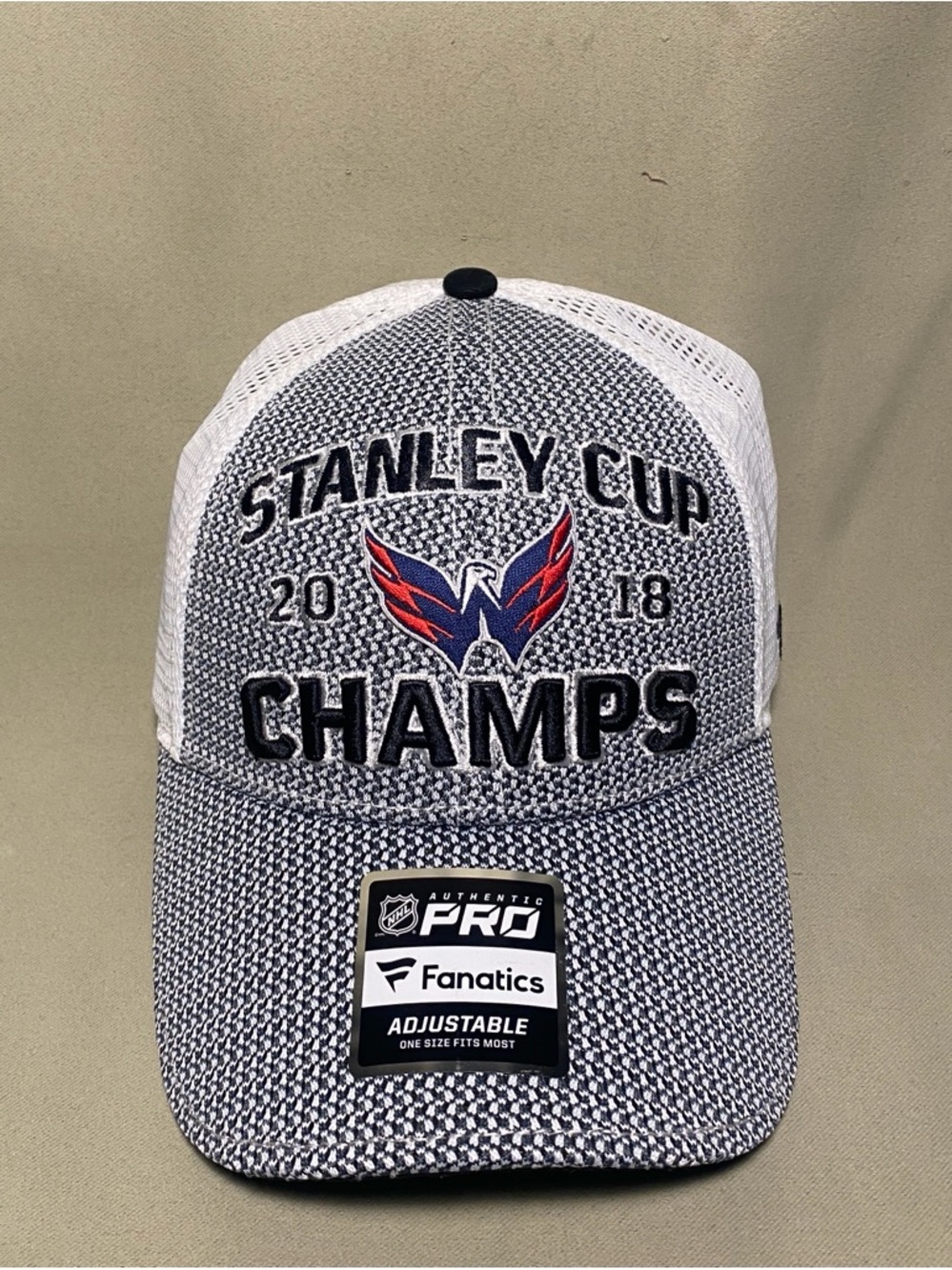 Washington Capitals 2018 Stanley Cup Champs Fanatics Authentic Pro Trucker  Cap